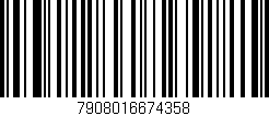 Código de barras (EAN, GTIN, SKU, ISBN): '7908016674358'