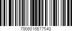 Código de barras (EAN, GTIN, SKU, ISBN): '7908016677540'