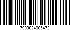 Código de barras (EAN, GTIN, SKU, ISBN): '7908024906472'