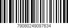 Código de barras (EAN, GTIN, SKU, ISBN): '79080249097634'