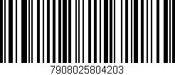 Código de barras (EAN, GTIN, SKU, ISBN): '7908025804203'