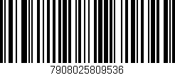 Código de barras (EAN, GTIN, SKU, ISBN): '7908025809536'