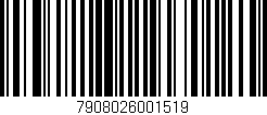 Código de barras (EAN, GTIN, SKU, ISBN): '7908026001519'