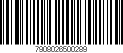Código de barras (EAN, GTIN, SKU, ISBN): '7908026500289'