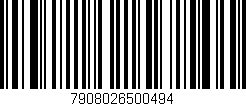 Código de barras (EAN, GTIN, SKU, ISBN): '7908026500494'