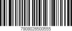 Código de barras (EAN, GTIN, SKU, ISBN): '7908026500555'