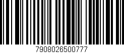 Código de barras (EAN, GTIN, SKU, ISBN): '7908026500777'