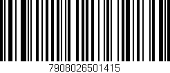 Código de barras (EAN, GTIN, SKU, ISBN): '7908026501415'