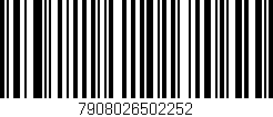 Código de barras (EAN, GTIN, SKU, ISBN): '7908026502252'