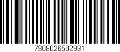 Código de barras (EAN, GTIN, SKU, ISBN): '7908026502931'