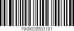 Código de barras (EAN, GTIN, SKU, ISBN): '7908026503181'