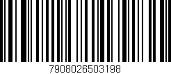 Código de barras (EAN, GTIN, SKU, ISBN): '7908026503198'