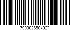 Código de barras (EAN, GTIN, SKU, ISBN): '7908026504027'