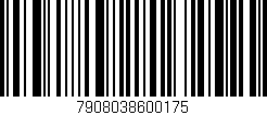 Código de barras (EAN, GTIN, SKU, ISBN): '7908038600175'
