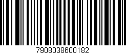 Código de barras (EAN, GTIN, SKU, ISBN): '7908038600182'