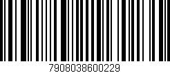 Código de barras (EAN, GTIN, SKU, ISBN): '7908038600229'