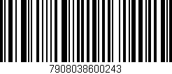 Código de barras (EAN, GTIN, SKU, ISBN): '7908038600243'