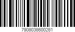 Código de barras (EAN, GTIN, SKU, ISBN): '7908038600281'