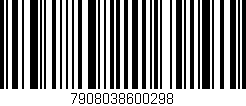 Código de barras (EAN, GTIN, SKU, ISBN): '7908038600298'