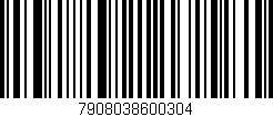 Código de barras (EAN, GTIN, SKU, ISBN): '7908038600304'