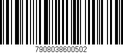 Código de barras (EAN, GTIN, SKU, ISBN): '7908038600502'