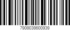 Código de barras (EAN, GTIN, SKU, ISBN): '7908038600939'