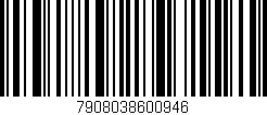 Código de barras (EAN, GTIN, SKU, ISBN): '7908038600946'
