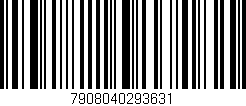 Código de barras (EAN, GTIN, SKU, ISBN): '7908040293631'