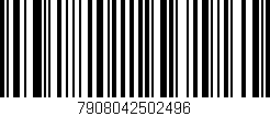 Código de barras (EAN, GTIN, SKU, ISBN): '7908042502496'