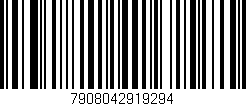 Código de barras (EAN, GTIN, SKU, ISBN): '7908042919294'