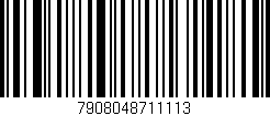 Código de barras (EAN, GTIN, SKU, ISBN): '7908048711113'