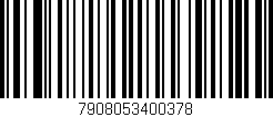 Código de barras (EAN, GTIN, SKU, ISBN): '7908053400378'