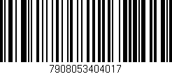 Código de barras (EAN, GTIN, SKU, ISBN): '7908053404017'