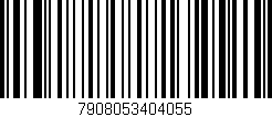 Código de barras (EAN, GTIN, SKU, ISBN): '7908053404055'