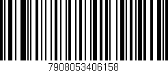 Código de barras (EAN, GTIN, SKU, ISBN): '7908053406158'