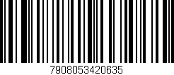 Código de barras (EAN, GTIN, SKU, ISBN): '7908053420635'