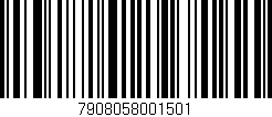 Código de barras (EAN, GTIN, SKU, ISBN): '7908058001501'