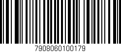 Código de barras (EAN, GTIN, SKU, ISBN): '7908060100179'