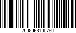 Código de barras (EAN, GTIN, SKU, ISBN): '7908066100760'