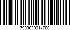 Código de barras (EAN, GTIN, SKU, ISBN): '7908070314788'