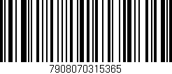 Código de barras (EAN, GTIN, SKU, ISBN): '7908070315365'