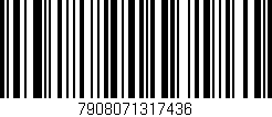 Código de barras (EAN, GTIN, SKU, ISBN): '7908071317436'