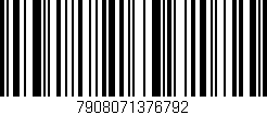 Código de barras (EAN, GTIN, SKU, ISBN): '7908071376792'