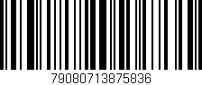 Código de barras (EAN, GTIN, SKU, ISBN): '79080713875836'