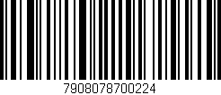Código de barras (EAN, GTIN, SKU, ISBN): '7908078700224'