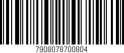 Código de barras (EAN, GTIN, SKU, ISBN): '7908078700804'
