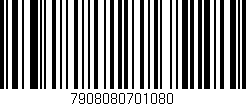 Código de barras (EAN, GTIN, SKU, ISBN): '7908080701080'