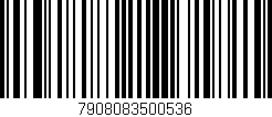 Código de barras (EAN, GTIN, SKU, ISBN): '7908083500536'
