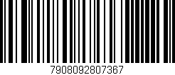 Código de barras (EAN, GTIN, SKU, ISBN): '7908092807367'