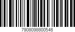 Código de barras (EAN, GTIN, SKU, ISBN): '7908098800546'
